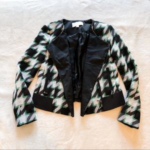 Hugo Boss | Houndstooth Moto Jacket